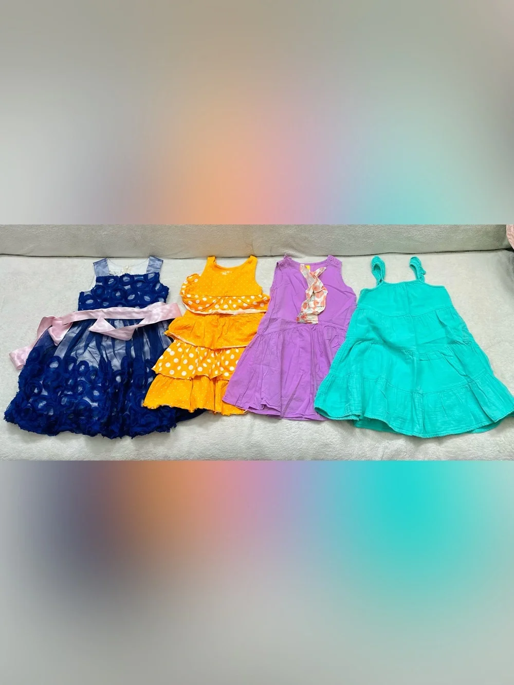 Lot Very Cute Girls Dresses Size 4T Excellent Condition